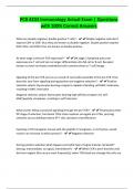 PCB 4233 Immunology Actual Exam &vert; Questions with 100&percnt; Correct Answers