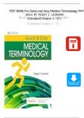TEST BANK For Quick and Easy Medical Terminology 9th Edition BY PEGGY C&period; LEONARD