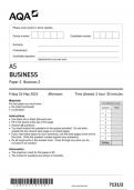 AQA AS LEVEL BUSINESS PAPER 2 JUNE 2024 FINAL QUESTION PAPER