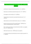 Laser Exam Practice Questions with 100&percnt; Correct Answers