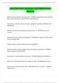 Laser final Exam Questions with 100&percnt; Correct Answers
