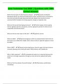 Laser Technician Test 2025 &vert; Questions with 100&percnt; Correct Answers