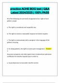 ACHE BOG BUNDLED EXAMS&colon;&colon;&colon; Q&A LATEST 2024&sol;2025