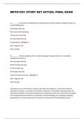 MKTG1501 STUDY SET ACTUAL FINAL EXAM