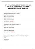 API 571 ACTUAL STUDY GUIDE FOR API  570 EXAM 2025 LATEST UPDATED&comma;  DISTINCTION GRADE BOOSTER