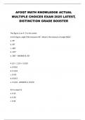 AFOQT MATH KNOWLEDGE ACTUAL  MULTIPLE CHOICES EXAM 2025 LATEST&comma;  DISTINCTION GRADE BO0STER