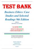 Test Bank for Business Ethics Case Studies and Selected Readings&comma; 9th Edition by Marianne M&period; Jennings