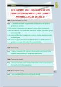 CHN MIDTERM 2025- 2026 QUESTIONS WITH  DETAILED VERIFIED ANSWERS &lpar;100&percnt; CORRECT  ANSWERS&rpar; &sol;ALREADY GRADED A&plus;