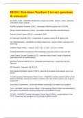 BDOC Maritime Warfare Correct questions & answers&excl;&excl;