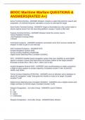 BDOC Maritime Warfare QUESTIONS & ANSWERS&lpar;RATED A&plus;&rpar;