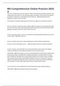 RN Comprehensive Online Practice 2023 A