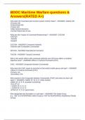 BDOC Maritime Warfare questions & Answers&lpar;RATED A&plus;&rpar;