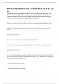 RN Comprehensive Online Practice 2023 A&period; 150 Questions And Answers 