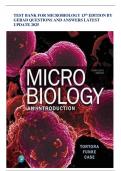 TEST BANK FOR MICROBIOLOGY 13th EDITION BY  GERAD QUESTIONS AND ANSWERS LATEST  UPDATE 2025