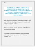PGA PGM 3&period;0 - LEVEL 3 PRACTICE QUESTIONS ALL QUESTIONS AND CORRECT VERIFIED ANSWERS TOP RATED VERSION FOR 2025-2026 ALREADY A GRADED AND EXPERT APPROVED &vert; NEW AND REVISED