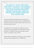 PGA PGM 3&period;0 - LEVEL 3 PRACTICE QUESTIONS ALL QUESTIONS AND CORRECT VERIFIED ANSWERS TOP RATED VERSION FOR 2025-2026 ALREADY A GRADED AND EXPERT APPROVED &vert; NEW AND REVISED