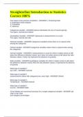 Straighterline Introduction to Statistics Correct 100&percnt;