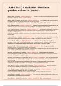 IAAP CPACC Certification - Post Exam questions with correct answers&period;