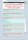 IRON DEFICIENCY ANEMIA QUESTIONS WITH  DETAILED VERIFIED ANSWERS &lpar;100&percnt; CORRECT  ANSWERS&rpar; &sol;ALREADY GRADED A&plus;