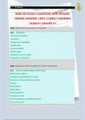 NURS 247 EXAM QUESTIONS WITH DETAILED VERIFIED ANSWERS &lpar;100&percnt; CORRECT ANSWERS&rpar; &sol;ALREADY GRADED A&plus;