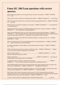 Fema ISC 200 Exam questions with correct answers&period;