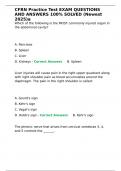 CFRN Practice Test EXAM QUESTIONS AND ANSWERS 100- SOLVED &lpar;Newest 2025&rpar;