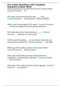 Fire Codes Questions with Complete Solutions &lpar;Latest 2025&rpar;