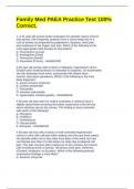 Family Med PAEA Practice Test 100&percnt; Correct&period;