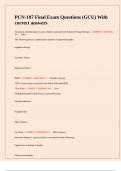 PCN-107 Final Exam Questions &lpar;GCU&rpar; With correct answers