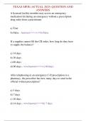 TEXAS MPJE &lpar;ACTUAL 2025&rpar; QUESTION AND  ANSWERS
