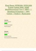 Final Exam&colon; NUR2356 &sol; NUR 2356 &lpar;Latest Update 2025 &sol; 2026&rpar; Multidimensional Care I &sol; MDC 1 &vert; Questions & Answers &vert; 100&percnt; Correct &vert; Grade A - Rasmussen