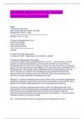 Certified Appraisal Exam Review Questions and Answers
