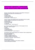 CERTIFIED GENERAL APPRAISER EXAM QUESTIONS AND ANSWERS