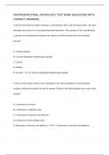 GASTROINTESTINAL PHYSIOLOGY TEST BANK QUESTIONS WITH CORRECT ANSWERS  