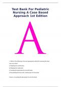 Test Bank For Pediatric Nursing- A Case-Based Approach 1st Edition Tagher Knapp Test Bank 2025&lpar; latest update&rpar;