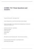 CCHMC- TCI 7 Exam Questions and Answers