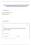 D278 - Scripting and Programming Foundations PASSED PRACTICE TEST Western Governors University