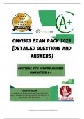 CMY1503 EXAM PACK 2025 &lbrack;DETAILED QUESTIONS AND ANSWERS&rsqb;