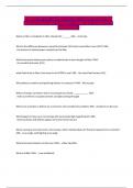 FIBER OPTIC CLASS CFOS&sol;T CERTIFICATION QUESTIONS WITH RIGHT VERIFIED CORRECT ANSWERS&period;