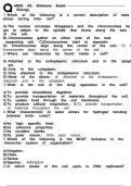 HESI A2 ENTRANCE EXAM BIOLOGY QUESTIONS WITH CORRECT ANSWERS&period;pdf