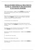 RELIAS DYSRHYTHMIAS & TREATMENTS CLINICAL ASSESSMENT 2024 QUESTIONS & ACCURATE