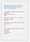 CPR&sol;RQI 2025 UPDATE MOST TESTED ACTUAL EXAM  QUESTIONS WITH CORRECT DETAILED ANSWERS  GRADED A&plus; &vert; ASSURED SUCCESS &excl;&excl;