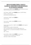 RELIAS DYSRHYTHMIA BASIC B CLINICAL ASSESSMENT 2024 QUESTIONS & ACCURATE