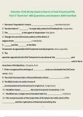 Exhorter COG Study Guide &lpar;Church of God ClevelandTN&rpar; Part 3 "Doctrine" 400 Questions and Answers 100&percnt; Verified