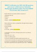 IRRSP Certification test 2025 with 300 questions  and correct verified answers&sol; Industrial  Radiography Radiation Safety Personnel IRRSP  EXAM latest 2025 &lpar;brand new&excl;&rpar;
