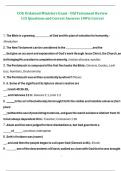 COG Ordained Ministers Exam - OldTestament Review 115 Questions and Correct Answers 100&percnt; Correct