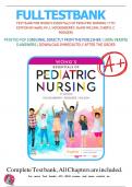 TEST BANK FOR WONG'S ESSENTIALS OF PEDIATRIC NURSING  11THEDITION BY MARILYN J&period; HOCKENBERRY&semi;DAVID WILSON&semi; CHERYL C  RODGERS