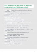 COG Exhorter Study Test Exam - All Questions  Combined with Verified Answers 100&percnt;