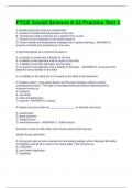 FTCE Social Science 6-12 Practice Test 1