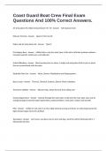 Coast Guard Boat Crew Final Exam Questions And 100&percnt; Correct Answers&period;